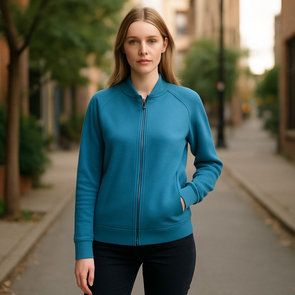 NWT Straight Down Full Zip Arya Jacket Medium Pockets
